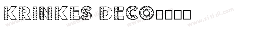 krinkes deco字体转换